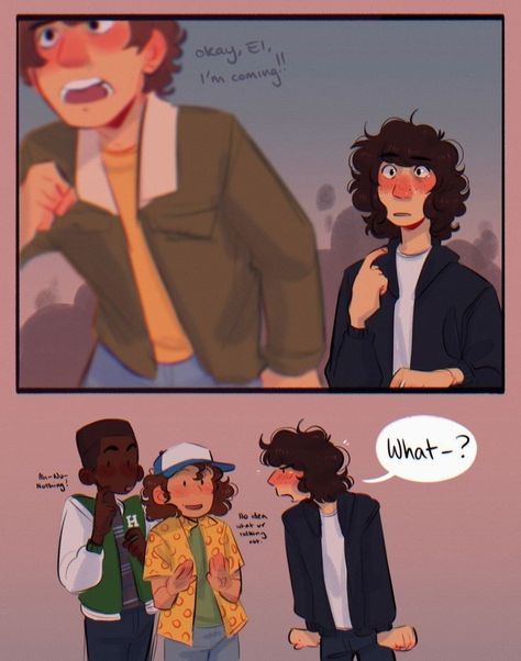 Part 3 Byler Comic, Byler Kiss, St Fanart, Michael Wheeler, Stranger Things Have Happened, Stranger Things Art, Will Byers, Stranger Things Funny, Itachi Uchiha