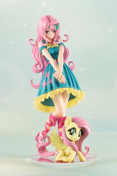 My Little Pony - Fluttershy - Bishoujo Statue - My Little Pony Bishoujo Series - 1/7 (Kotobukiya) | MyFigureCollection.net Mlp Anime, Flutter Shy, My Little Pony Figures, Toy Toy, 사진 촬영 포즈, A Pony, My Little Pony Characters, Mlp Equestria Girls, My Little Pony Pictures