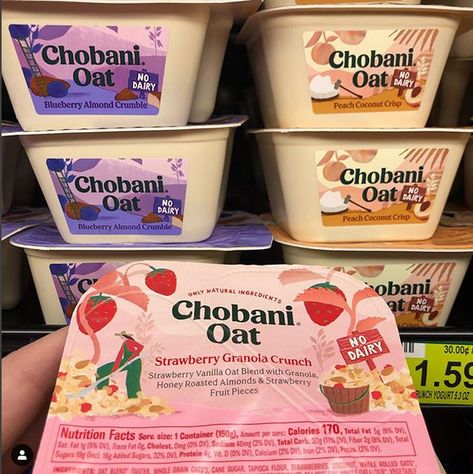 Chobani Yogurt Flips, Chobani Yogurt, Strawberry Granola, Halal Snacks, Food Calories List, Salty Treats, Healthy Food Dishes, Soul Food Dinner, Food Babe