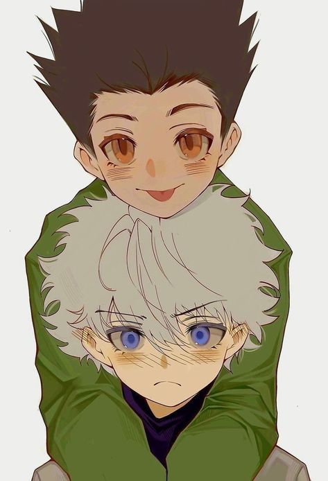 Gon Fanart Cute, Killugon Fanart, Hxh Killugon, Hxh Ships, Hxh Killua, Hunter X Hunter Killua, Hunterxhunter Killua, Killua X Gon, Gon X Killua