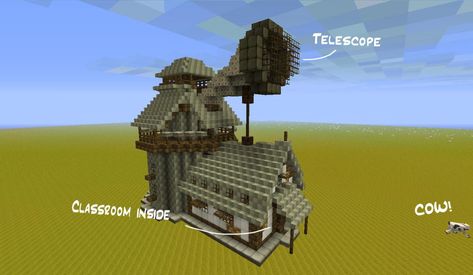 Minecraft Telescope, Minecraft Figures, Minecraft P, Modern Minecraft, Modern Minecraft Houses, Medieval Buildings, All Minecraft, I Love Games, Minecraft Plans