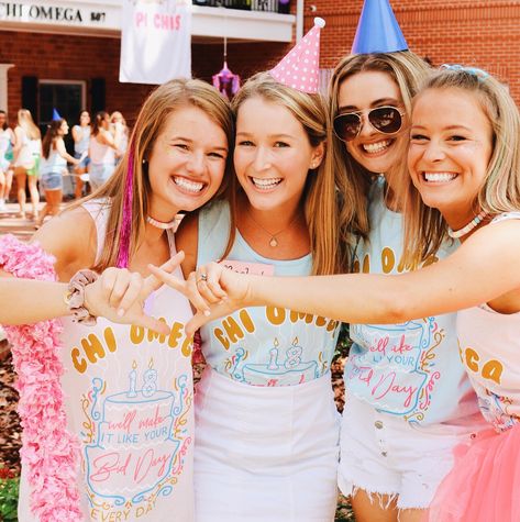 Party Like Its Your Bid Day Theme, Party Like Its Your Bid Day, Back To School Celebration, Bid Day Ideas, Chi Omega Bid Day, Sorority Photoshoot, Sorority Themes, Recruitment Themes, Recruitment Ideas