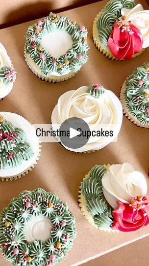 18 reactions · 3 comments | Christmas Cupcakes #cupcakes #customcupcakes #christmascupcakes #christmas #cupcake #cupcakedecorating #cupcakeart #cupcakedesign #cupcakeideas #reels #fbreels #fyp #satisfying #satisfyingvideos | Sweet Creations Bakehouse | AWA · Christmas Tree & Santa Claus Drawing Xmas Cupcake Ideas, Santa Claus Drawing, Tree Santa, Christmas Cupcake, Cupcake Art, Christmas Tree And Santa, Custom Cupcakes, Santa Claus Christmas Tree, Christmas Cupcakes