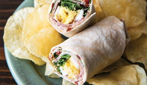 Recipe: Egg-And-Ham Wraps Make A Delicious Lunch - Hobby Farms Egg Wrap Breakfast, Cooking Ham In Oven, Wrap Breakfast, Recipes Eggs, Ham Wraps, Egg Wrap, Ham And Eggs, Sliced Ham, Delicious Lunch