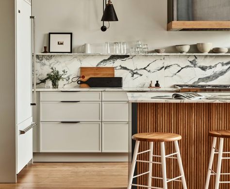 Slim Shaker cabinets are perfect for a more pared-back look that's still as elegant and timeless as their traditional counterpart Slim Shaker Cabinet, Shaker Kitchen Doors, Modern Kitchen Trends, Modern Shaker Kitchen, Slim Shaker, Edge Pulls, White Shaker Kitchen Cabinets, Kitchen Cabinet Trends, Custom Cabinet Doors