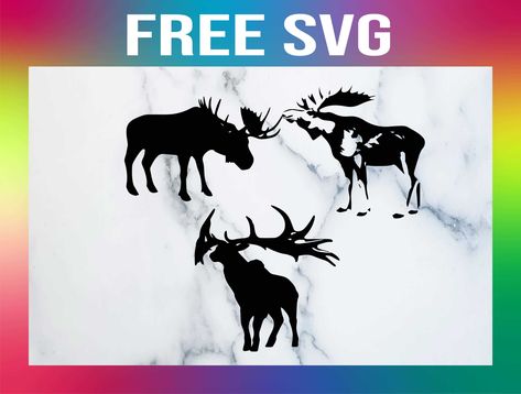 Free Moose SVG Moose Svg, Svg Tutorial, Brother Scanncut2, Snowflake Craft, Snow Flakes Diy, Birthday Party Hats, Butterflies Svg, Bunny Svg, Paper Flower Tutorial