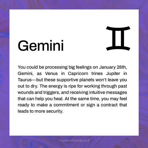 Chances are, last week’s full moon in Leo changed how you view or express yourself. (It isn’t considered the most dramatic zodiac sign for nothin’.) Thankfully, your weekly horoscope for January 28th to February 3rd, could bring confirmation that you’re on the right path and reveal new sources of support. Read on for what else your zodiac sign can expect this week at the link in our bio. #iamwellandgood Full Moon In Leo, Venus In Capricorn, February 3rd, Moon In Leo, On The Right Path, Weekly Horoscope, Full Moon, Zodiac Sign, Zodiac Signs