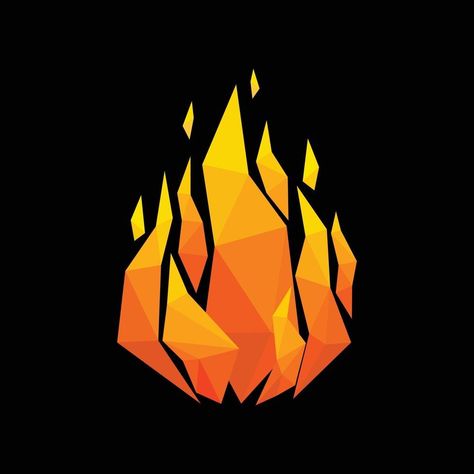 Abstract flame triangle geometric design. Vector illustration Geometric Vector Illustration, Fire Vector Illustrations, Fire Illustration Design, Flame Animation, Fire Geometric, Geometric Illustration Design, Flame Illustration, Triangle Illustration, Fire Abstract