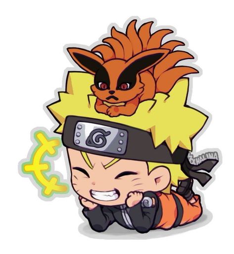 Naruto And Kurama Cute, Naruto Chibi Characters, Kyuubi Naruto, Chibi Naruto Characters, Naruto Keychain, Chibi Naruto, Me Template, Naruto Kurama, Naruto Chibi