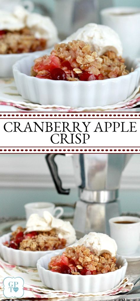 Cranberry Apple Crisp | Grateful Prayer | Thankful Heart Oatmeal Crumb Topping, Cranberry Apple Crisp, Cranberry Cobbler, Apple Crisp With Oatmeal, Yeast Free Recipes, Apple Cranberry Crisp, Oatmeal Crisp, Autumn Dessert, Grateful Prayer