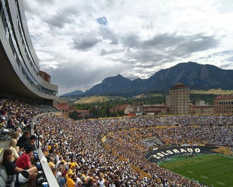 Colorado Buffaloes football - view of inside Folsom Stadium Sko Buffs, Folsom Field, Colorado Buffaloes Football, Colorado Activities, Monica Murphy, Colorado University, Cu Boulder, Colorado Rapids, Utah Utes