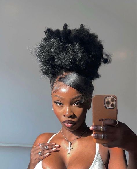 4c Formal Natural Hairstyles, Birthday Natural Hairstyles, Natural Birthday Hairstyles, Formal Natural Hairstyles, Birthday Hairstyle, Natural Birthday, Goals 2023, Pink Tip Nails, Casual Hair