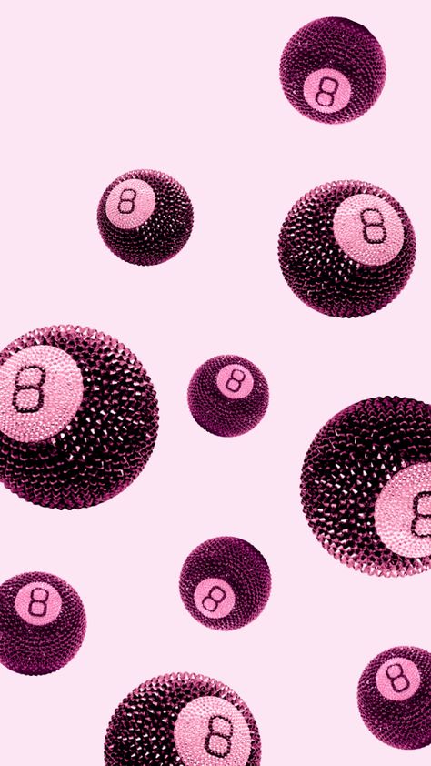 8 Ball Wallpaper, Pink 8 Ball, Ball Wallpaper, Wallpaper Pink, 8 Ball, Angel Numbers, Comfort Color, Ipad Wallpaper, Poster Wall