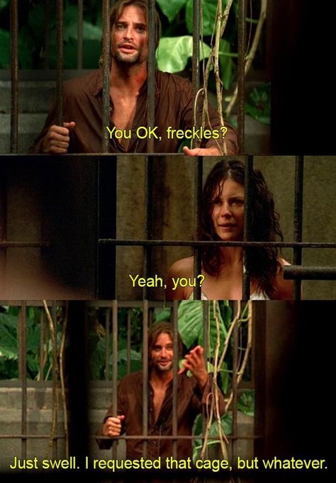 Pretty much anytime he called Kate “freckles”: | 17 Times Sawyer's Nicknames Were The Best Thing About "Lost" Lost Memes, Dharma Initiative, Josh Holloway, Lost Tv Show, Lost Quotes, Lets Get Lost, Evangeline Lilly, Great Tv Shows, Tv Show Quotes