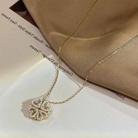 Don't miss out on our exclusive discount event! Enjoy up to 50% off and Free Shipping across US on on selected items. It's the perfect time to get those items you've been eyeing. Hurry, these deals won't last long! LOVCIA Magnetic Heart-Shaped Four Leaf Clover Necklace for Women - Unleash Your Luck https://lovcia.com/products/lovcia-magnetic-heart-shaped-four-leaf-clover-necklace-for-women-unleash-your-luck-lv23cdne94 LOVCIA #BigSavings #DiscountDeals #ExclusiveDiscounts #LimitedTimeOffer #S... Clover Gifts, Four Leaf Clover Necklace, Clover Pendant, Love Shape, Heart Shaped Necklace, Clover Necklace, Fashion Jewelry Sets, Mors Dag, Jewelry Choker