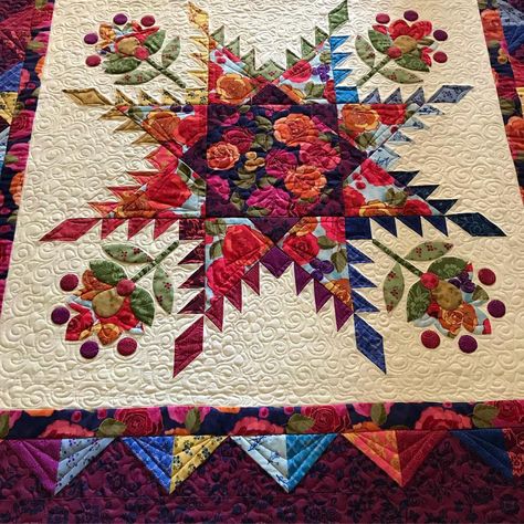 Nancy Rink on Instagram: “Flourish is almost ready to head off to Quilt Market! Yay! #letitgrow #marcusfabrics #sewstudio37 #applique #quiltsofinstagram #quilts…” Jo Morton, Bright Quilts, Flower Quilts, Place Mats Quilted, Applique Templates, Head Off, Applique Quilting, Almost Ready, Traditional Quilts