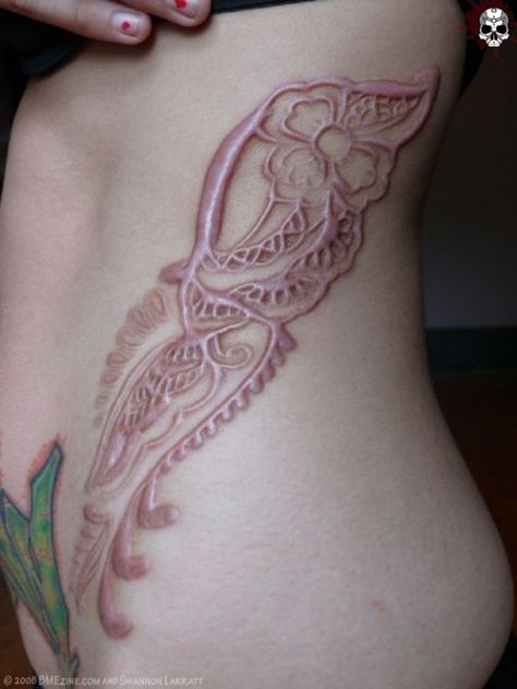 Scarification;; after Tattooed Women, Body Modification, White Tattoo, Body Piercings, Body Modifications, Skin Art, Piercing Tattoo, Body Mods, Wrist Tattoos