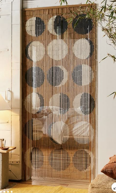 Urban Outfitters Curtains, Bamboo Beaded Curtains, Bed With Posts, Closet Curtains, Beaded Curtain, Bamboo Curtains, Deco Originale, Inspire Me Home Decor, Diy Coffee Table