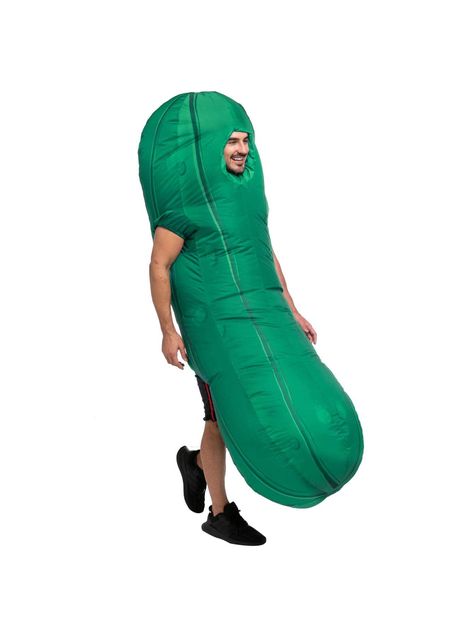 JOYIN Pickle Inflatable Costume for Adult, Full-Body Air Blow Up Costumes, Funny Pickle Costumes for Halloween Costume PartiesI discovered amazing products on SHEIN.com, come check them out! Pickle Costume, Meme Party, Trick Or Treat Costume, Big Dill, Full Body Costumes, Inflatable Costumes, Party Costumes, Matching Costumes, Crazy Outfits