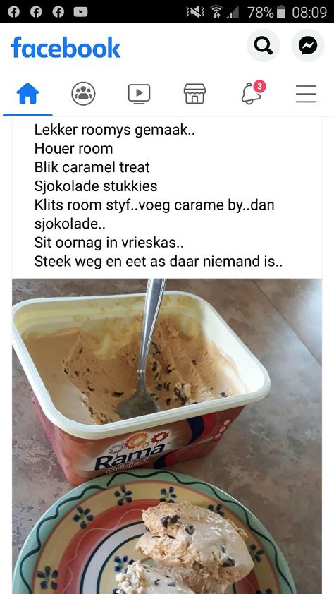 Homade Ice Cream Recipes, Roomys Resepte, Nagereg Resepte, Gebakte Poeding Resepte, Afrikaanse Resepte Southappies, Jelly Recipes Desserts, Vleis Geregte, Vinnige Nagereg Resepte, Tea Scones Recipe