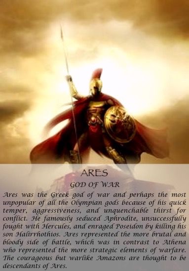 Ares God Art Greek Mythology, Greek Mythology Gods And Goddesses, God Ares, Greek Mythology Goddesses, Greece Mythology, Greek Mythology Humor, Greek Pantheon, World Mythology, Greek Mythology Gods