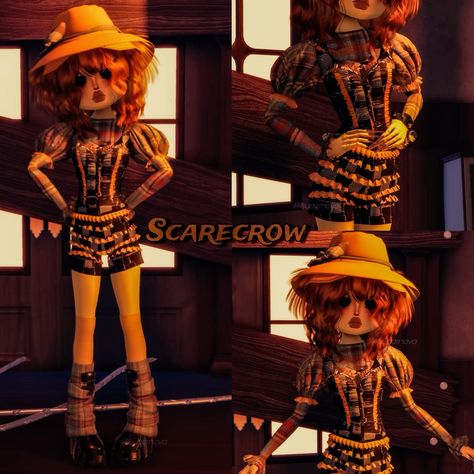 Please credit if you repost!! Dress To Impress - Theme : #ScareCrow , #Fall , #Autumn , #PumpkinPatch , #CostumeParty , #Halloween , #FallFestival , #TrickOrTreat // #VIP , #CustomFace , and code items used!! // #videogame , #dresstoimpress , #DTI , #gaming , #fashion , #theme , #dress #to #impress , #ideas , #idea , #inspired , #new #code #items #item #update , #Fall , #festival , #scare #crow , #Autumn , #Costume #party , #nightmare , #pumpkin #patch , #trick #or #treat Scare Crow Dress To Impress, Halloween Update Dti, Dress To Impress Halloween Update, Pumpkin Patch Dress To Impress, Fall Festival Dress To Impress, Autumn Costume, Scare Crow, Scarecrow Costume, Festival Theme