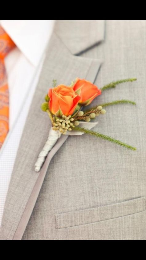 Orange Prom Corsage, Orange Prom Flowers, Orange Boutineer, Orange Corsage And Boutonniere, Orange Buttonhole, Gracie Lawrence, Wedding Coursage, Orange Corsage, Prom Orange