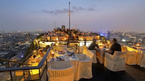 Banyan Tree Rooftop Vertigo & Moon Bar, Restaurant, , Bangkok. Chennai Central, Rooftop Bars Los Angeles, Jim Thompson House, Visit Singapore, Best Rooftop Bars, Rooftop Bars, London Bars, Banyan Tree, Rooftop Restaurant