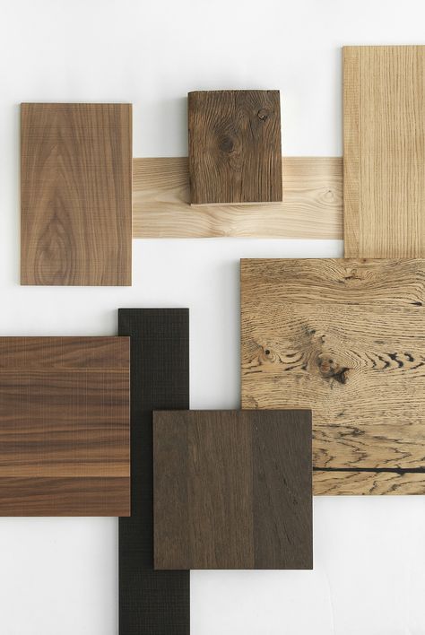 Complimentary Wood Tones, Wood Sample Display, Wood Material Board, Cool Wood Tones, Wood Moodboard, Wood Color Combination, Mix Wood Tones, Mixing Wood Tones, Wood Palette