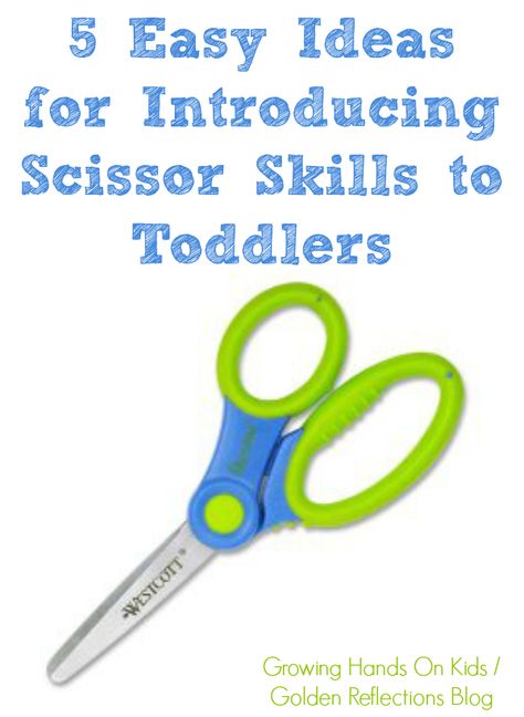 Yes, toddlers can learn how to use scissor safely and appropriately with these 5 easy ideas for introducing scissor skills for toddlers. Preschool Fine Motor, Scissor Skills, Motor Skills Activities, Tot School, Skills Activities, Toddler Fun, Fine Motor Activities, Homeschool Preschool, Motor Activities