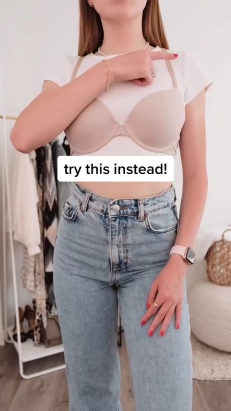 How To Make Your Bra Not Show, How To Make Your Bra Look Strapless, Normal Bra To Strapless Hack, How To Wear A Shirt Without A Bra Ideas, How To Wear A Bra With A Backless Top, How To Wear Strapless Bra With Straps, Bra Into Strapless How To Make, Bra For Strapless Dress, Strapless Backless Bra Hacks