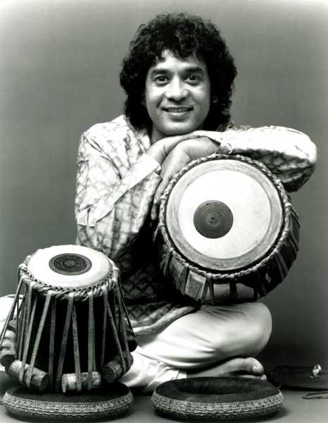 Zakir Hussain on Tablas Zakir Hussain Tabla, Ustad Zakir Hussain, Zakir Hussain, Hindustani Classical Music, Indian Musical Instruments, Indian Classical Music, Musician Photography, Indian Music, Classical Musicians