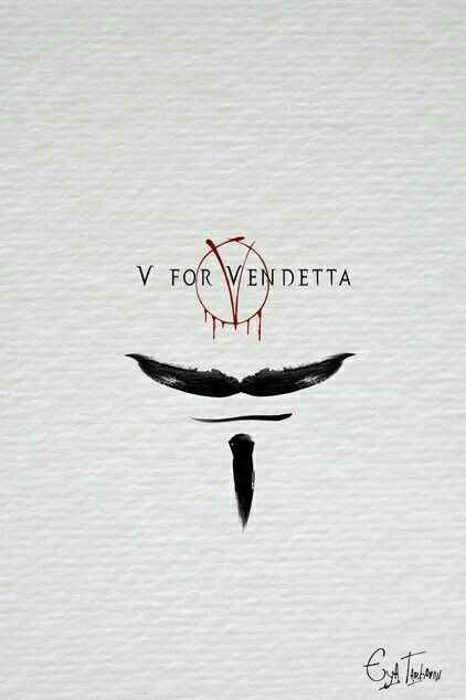 V for ventetta logo tattoo idea V For Vendetta Poster, Graffiti People, Minimal Film Poster, V Pour Vendetta, V For Vendetta 2005, Tv Posters, Wall Graffiti, Movie Artwork, Film Posters Minimalist