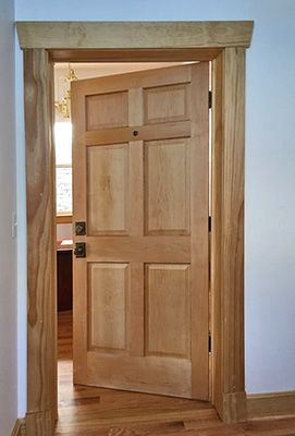 Maple Doors | Maple Interior 6 Panel Doors Maple Doors Interior, Wood Bathroom Door, Maple Interior Doors, Stained Interior Doors, Craftsman Trim Interior, 6 Panel Interior Doors, Door Pictures, Mahogany Exterior Doors, Wood Door Frame