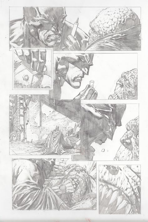 Dave Finch Artblog Uncoloured Drawings, Finch Drawing, Comic Pencils, David Finch, Comic Book Drawing, Comic Book Layout, Artist Sketches, Comic Book Pages, Comic Drawing