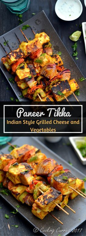 Paneer Tikka Grilled Paneer, Cooking Curry, Japanese Bar, Vegetable Skewers, Barbeque Recipes, Vegan Bbq, Paneer Tikka, Paneer Recipes, Indian Food Recipes Vegetarian