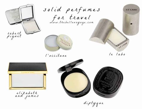 Solid Perfume Packaging, Travel Packing Tips, Perfume Travel, Flight Travel, Perfume Display, Perfume Bottle Design, Makeup Package, Perfume Packaging, Pack Light