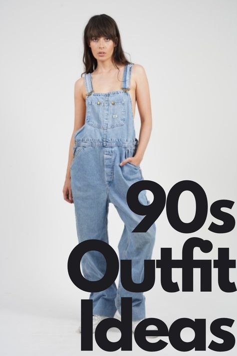 90 Fashion Trends Outfits, Women’s 90s Outfit, 90s Party Ideas Outfit, Baggy Jeans 90s Outfit, 90 Style Outfits 90s Fashion Women, How To Dress 90s Style, Early 90s Fashion Outfits, 90a Fashion Outfit Party, Easy 90s Outfit For Party