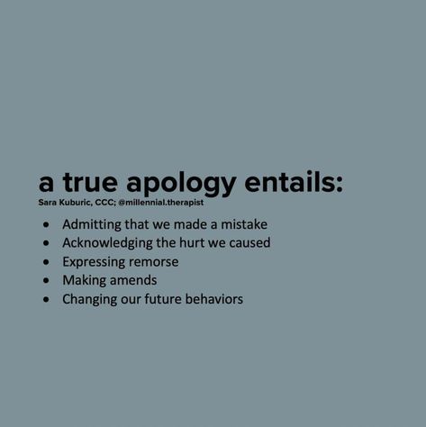 True Apology, Save Relationship, Self Growth Quotes, Making Amends, Inner Child Healing, Growth Quotes, Emotional Awareness, Note To Self Quotes, Self Respect