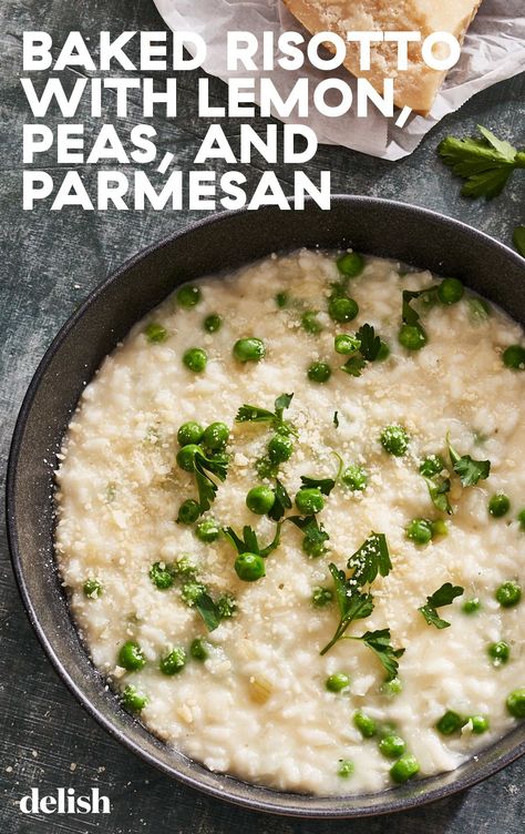 Oven Risotto Recipes, Baked Risotto Recipes, Oven Risotto, Baked Risotto, Delicious Sides, Mediterranean Meals, Vegan Rice, Cozy Dinner, Dutch Oven Recipes