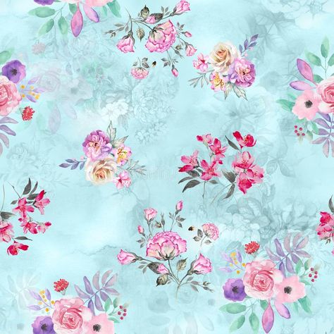 Flower digital print pattern background stock illustration Flower Background Printed, All Over Digital Design Pattern, Digital Textile Prints Designs, Digital Allover Design, Textile Design Digital Flower, Digital Print Fabric Textiles, Digital Print Fabric Design, Printed Fabric Texture, Digital Flowers Design