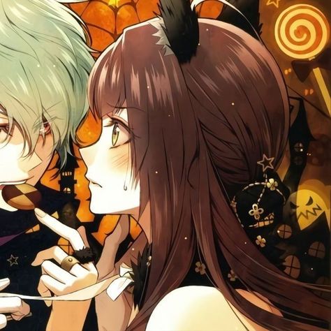 Halloween Matching Pfp, Halloween Pfp, Anime Stars, Anime Halloween, Matching Halloween, Couples Halloween, Animation Art Character Design, Halloween Icons, Kawaii Halloween