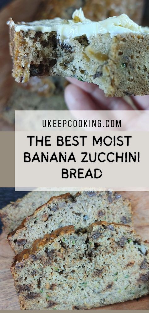 Discover The Best Moist Banana Zucchini Bread Recipe, a perfect blend of ripe bananas and fresh zucchini for ultimate moistness. This easy and delicious bread is a must-try for a wholesome snack or breakfast treat. Enjoy the perfect texture and flavor in every bite! Banana Zucchini Bread Recipe, Banana Zucchini Bread, Banana Zucchini, Fresh Zucchini, Zucchini Bread Recipe, Wholesome Snacks, Zucchini Bread Recipes, Best Banana Bread, Ripe Bananas