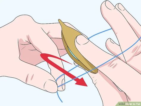 How to Tat: 15 Steps (with Pictures) - wikiHow Minecraft Crochet, Needle Tatting Tutorial, Thread Weaving, Tatting Patterns Free, Needle Tatting Patterns, Shuttle Tatting Patterns, Tatting Tutorial, Tatting Jewelry, Needle Tatting