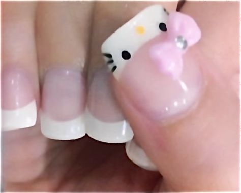 Nails For 13 Yrs Old, Nails For 12 Yrs Old, Cute Hello Kitty Nails, Kitty Nails, Cute Hello Kitty, Hello Kitty Nails, Nails For Kids, Dream Nails, Nail Inspiration