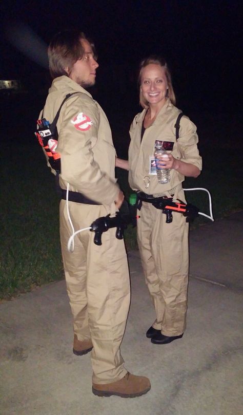 Couples costume. Ghostbusters Ghost And Ghost Buster Costume, Couples Ghostbusters Costume, Ghostbusters Costume Couple, Ghost Busters Couple Costume, Ghost Buster Halloween Costume, Ghost Buster Costume, Ghost Busters Costume, Ghostbuster Halloween Costume, Ghostbuster Costume