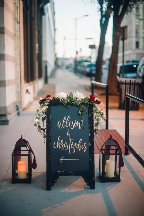 Our Favorite Restaurant Wedding Décor Ideas Wedding Reception Entrance, Rehearsal Dinner Decorations, Reception Entrance, Fun Wedding Decor, Elegant Winter Wedding, Great Gatsby Wedding, Wedding Reception Signs, Winter Wedding Decorations, Wedding Lanterns