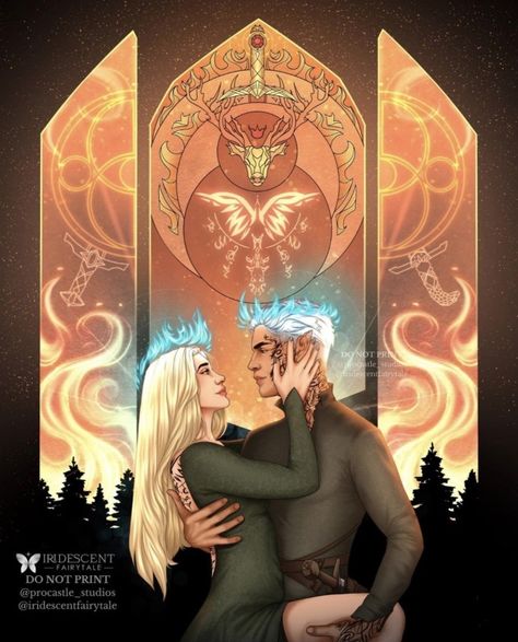 Fire Crown, Rowan And Aelin, Throne Of Glass Fanart, Aelin Ashryver Galathynius, Throne Of Glass Books, Crown Of Midnight, Empire Of Storms, Picture Prompts, Gothic Fantasy Art