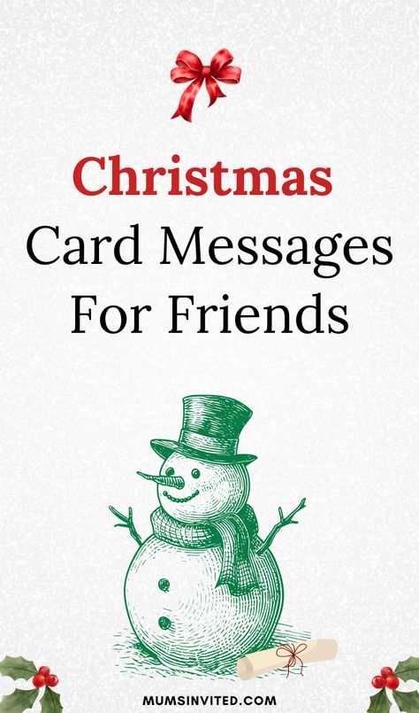 Make your 2024 Christmas cards stand out with heartfelt quotes for friends! Whether funny, sweet, or short, these merry messages bring a touch of joy to family, besties, and group celebrations. Perfect for adding a nice note that creates lasting memories, quotes making every Christmas card a keepsake for the season.Say 'Merry Christmas' with thoughtful words that bring smiles and holiday cheer to everyone on your Christmas card list. Merry Christmas quotes greeting card Holidays Greetings Messages, Merry Christmas Everyone Quotes, Greeting Card Sayings Messages, Merry Christmas Notes To Friends, Christmas Card Notes Friends, Christmas Card Inside Ideas, Christmas Reflections For Meetings, Christmas Card Greetings Messages Family, Merry Christmas Cards Messages