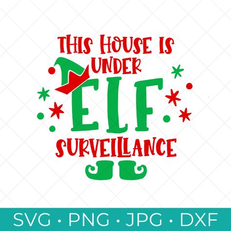 Elf Surveillance SVG {Ornament Christmas SVG Cut Files} Elf Surveillance Door Decoration, This Hallway Is Under Elf Surveillance, Elf Surveillance Bulletin Board, Elf Surveillance Sign Printable Free, Elf Surveillance, Santa Camera Ornament, Elf Cam, Wine Glass Tags, Christmas Drinking